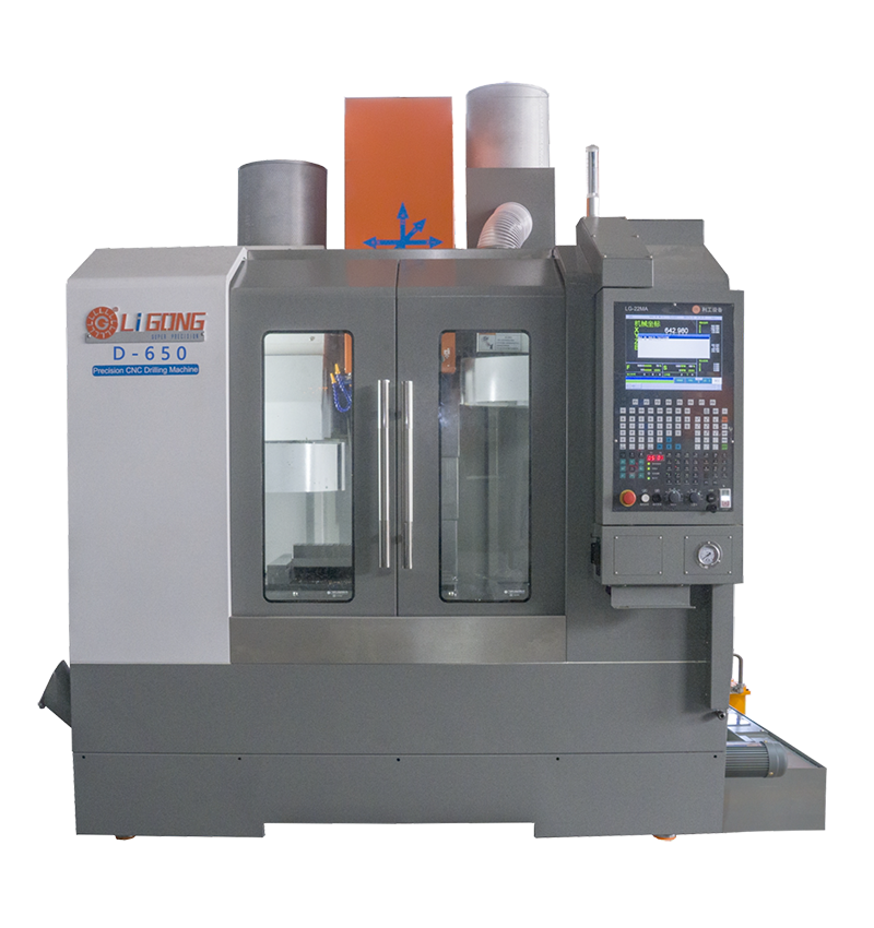 Vertical precision CNC deep hole drilling machine with double tool magazine D-650