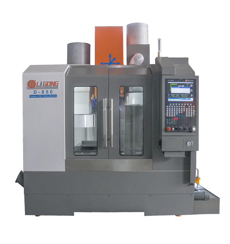 Vertical precision CNC deep hole drilling machine with double tool magazine D-850